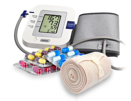 Dekobild Blutdruck Verband Kapseln